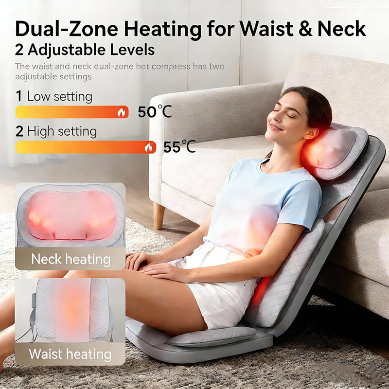 Shiatsu Massage Chair with Heat, Full Back Shiatsu & Rolling, Comfortable Massag gallery