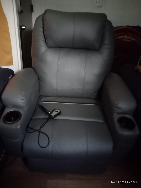 GrayFull Auto Electric Power Lift Massage Chair Recliner Vibrate Heat w/Remote