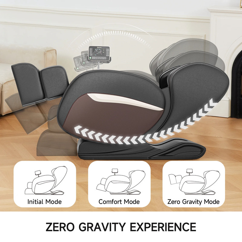 Zero Gravity Massage Chair, Shiatsu Massage Relaxation Recliner with Heating and gallery