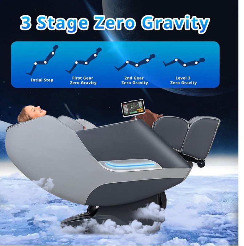 Relaxing Grey Massage Chair | MU412 gallery