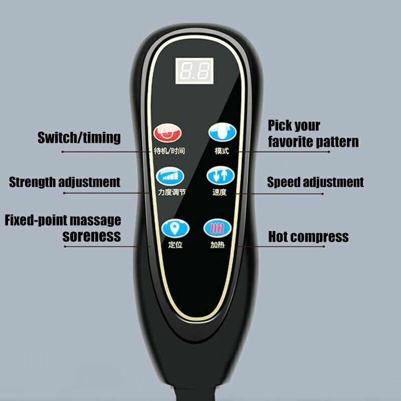 Electric Massage Mattress Heating Cushion Neck Back Foot Pain Relief Body Relax gallery