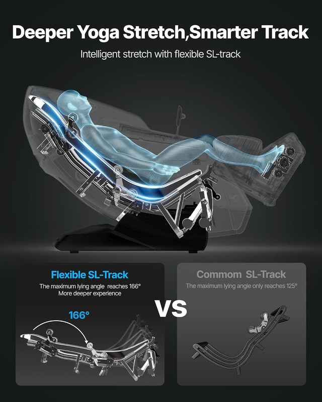 4D Full Body Massage Chair with AI Control & Yoga Stretch - Relax at Home! gallery