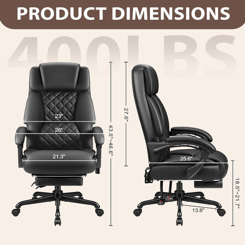 Massage Office Chair with 6 Point Vibration and Heat, Ergonomic Executive Home O gallery