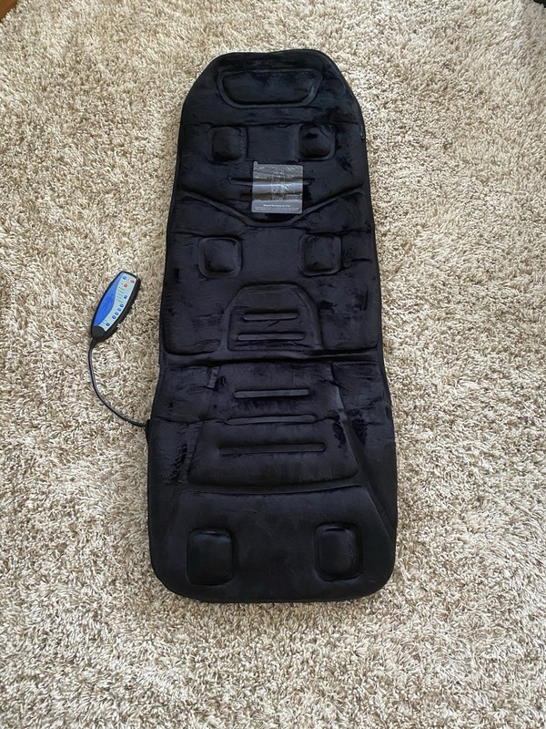 Massage Seat Cushion with Heat,10 Vibration Motors Seat Seat Cushion-Black