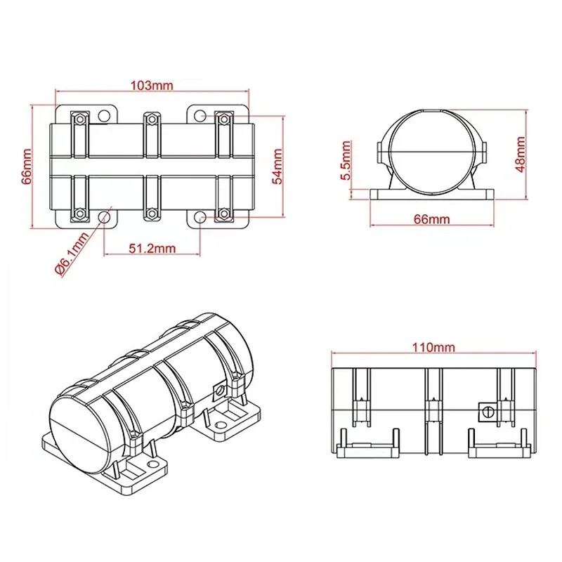 DC Small Vibration Motor Speed Adjustable for Warning Systems 3800RPM gallery