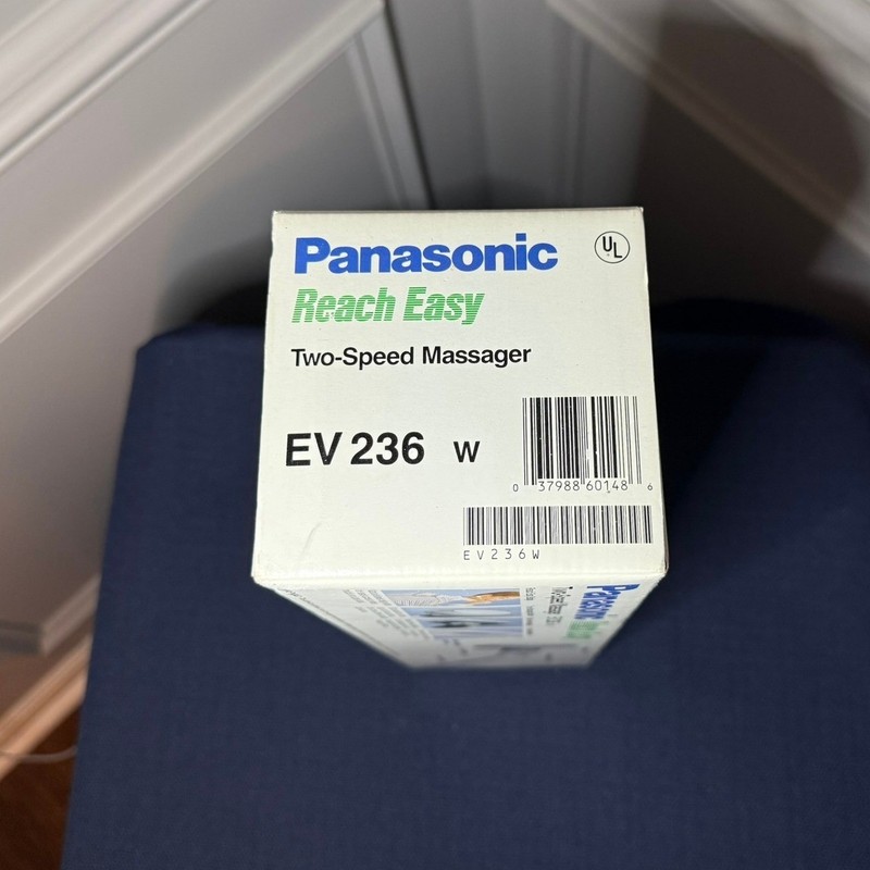 Panasonic Reach Easy Two‑Speed Massager EV‑236W • Tested & Working • With Box gallery