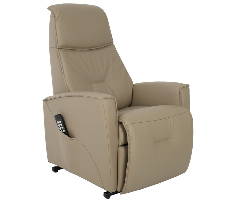 Small Fjords Austin 3 Motor Infinite Position Power Lift Chair Recliner in Stone gallery