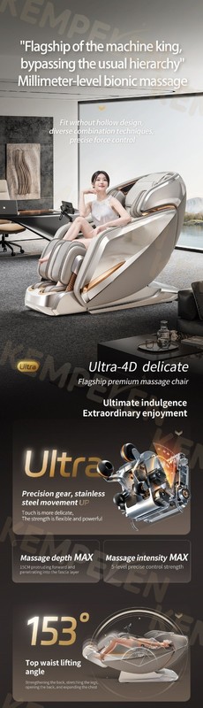 4D Massage Chair SL Track Zero Gravity Heat AI Voice Thai Stretch gallery