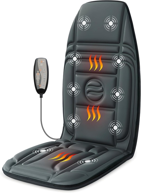 Massage Chair Pad with 10 Vibration Motors & Heating—Perfect for Office and Home gallery