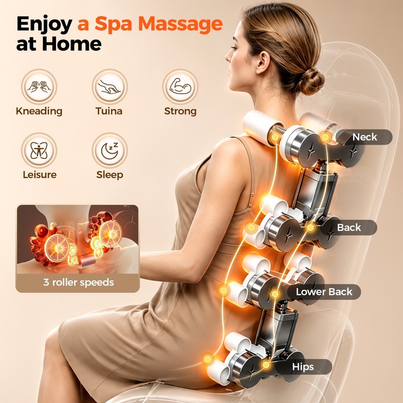 Full Body 4D Zero Gravity Massage Chair Recliner SL Track with Heat, Airbags gallery