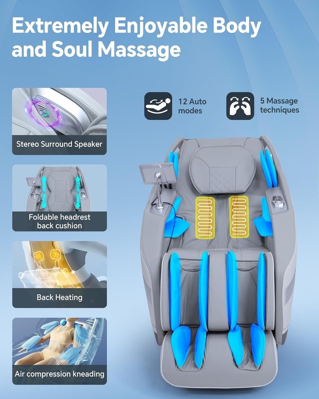 Full Body Zero Gravity, 3D ‌SL-Track Shiatsu Massage with Unique gallery