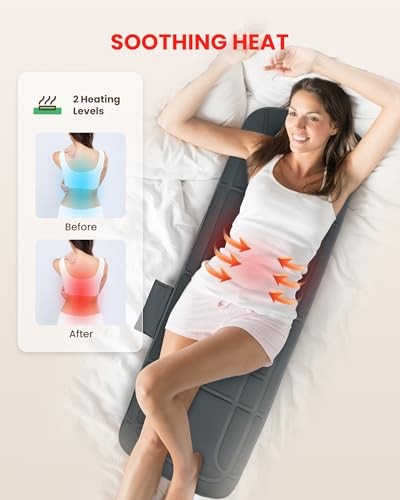 Full Body Massage Mat, Vibration Back Massage Pad for Chair, Bed, Sofa, Blue gallery