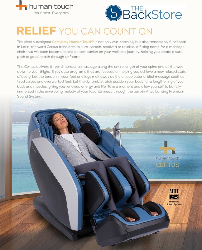 Human Touch Certus Massage Chair Recliner with 3D SL Track gallery