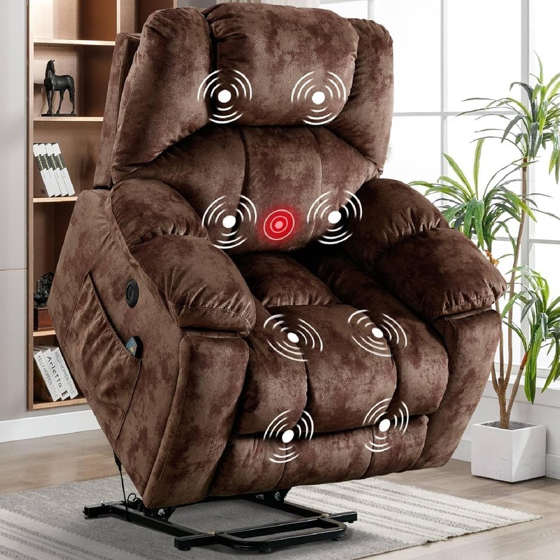 CANMOV Large Power Lift Recliner Chair for Elderly with Massage and Heated