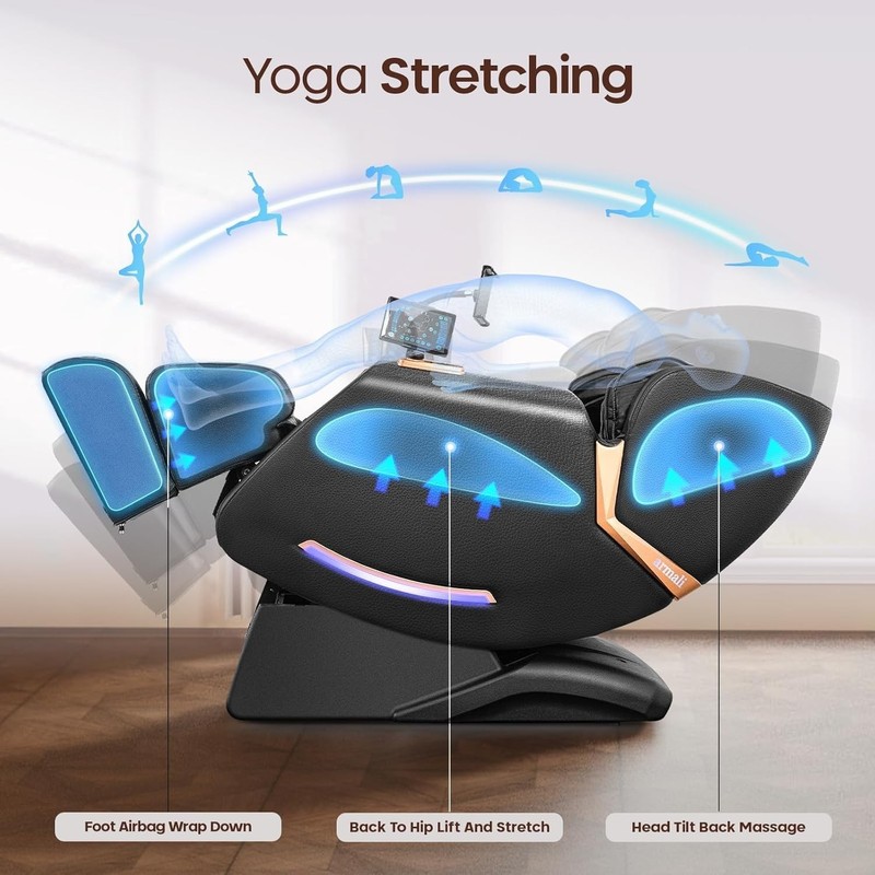 4D Massage Chairs Full Body - 53.5 Extend Sl Track Shiatsu Massage Chair gallery