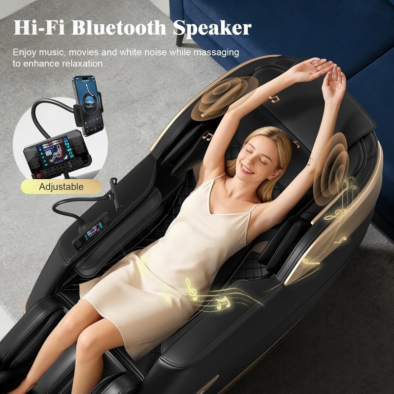 YONISEE 4D Massage Chair Full Body, 2026 Zero Gravity SL-Track Shiatsu Massage gallery
