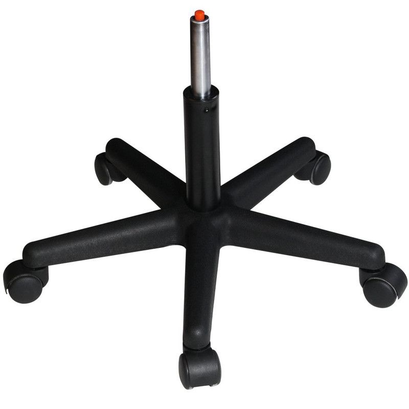 Black Pneumatic Rolling Massage Stool - Comfortable and Adjustable Design gallery