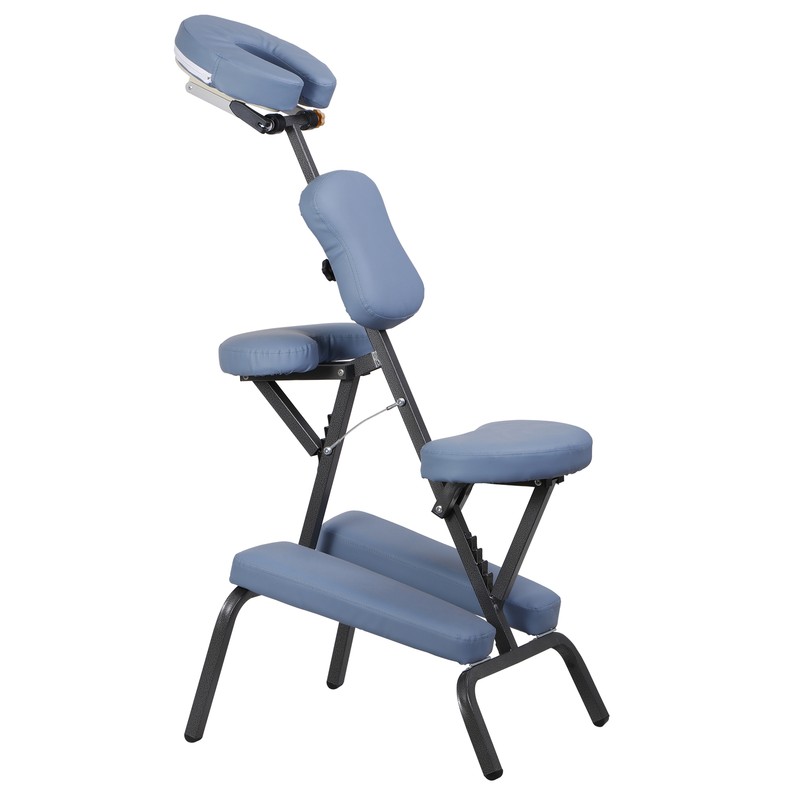 Portable Folding Massage Chair PU Leather Pad Tattoo Spa W/Carrying Case Blue gallery