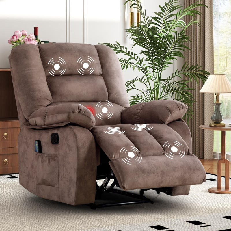 CANMOV Overstuffed Massage Recliner Chair with Heat and Vibration gallery