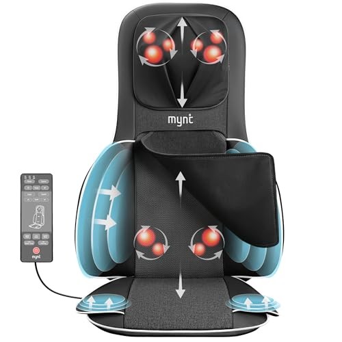 FSA Eligible HSA Approved Shiatsu Neck and Back Massager for Chair Black Gray gallery