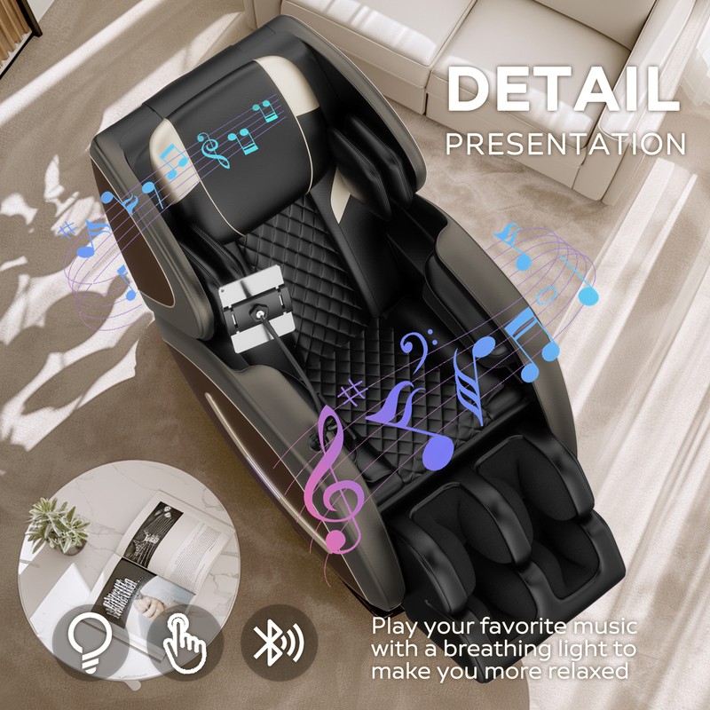 2026 Smart Massage Chair L Track Zero Gravity Full Body Heat Pain Relief gallery
