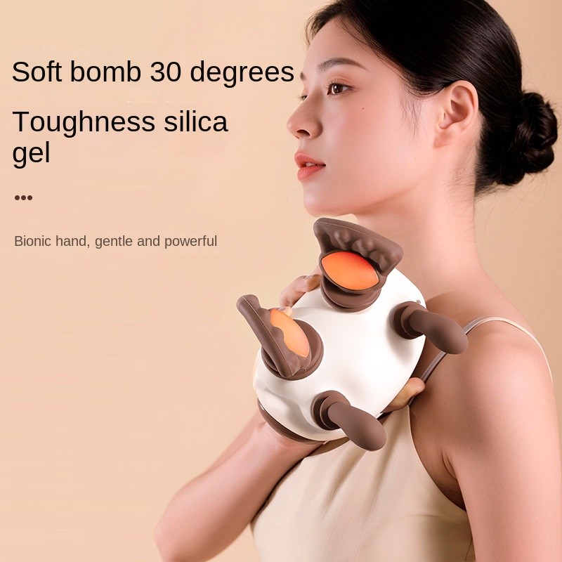 Cervical massager kneading hot compress home use trapezius muscle shoulder neck gallery
