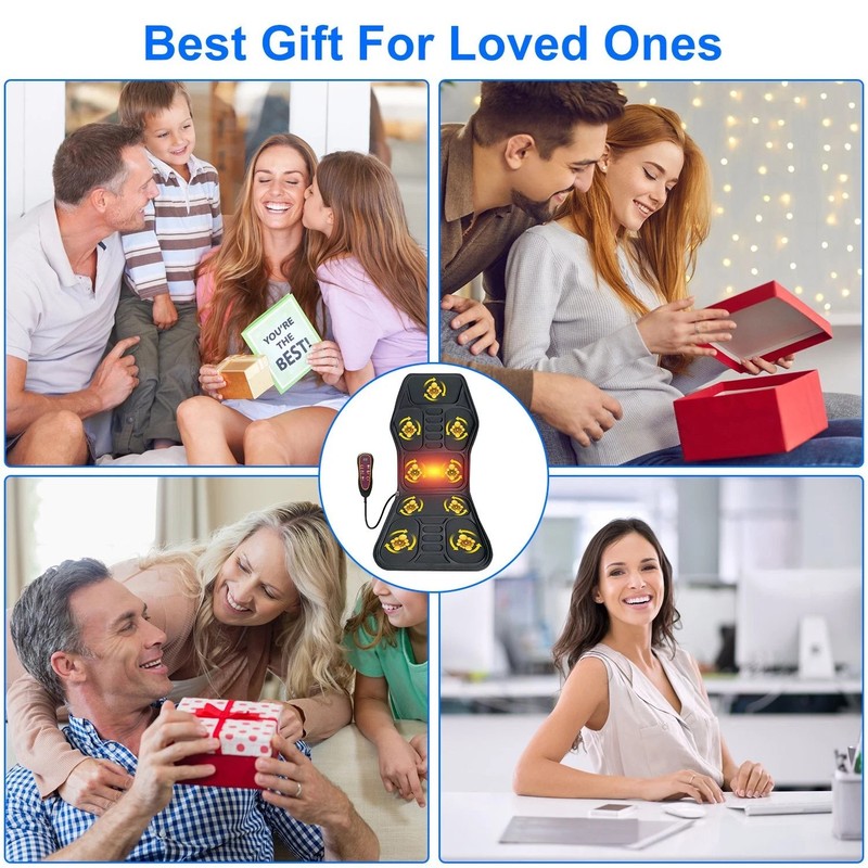 Full Body Massage Chair Pad with Heat, 8 Modes 9 Intensities, Home Office Car gallery