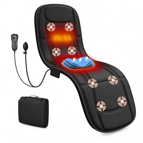 Full Body Massage Mat with Heat, Vibration Massage Mattress Pad with Black gallery