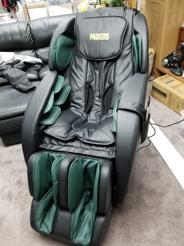 New Electric Full Body Massage Chair Foot Roller Zero Gravity w Heat NFL LOGO gallery