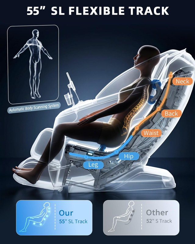 4D Full Body Massage Chair with Zero Gravity, 36 Airbags & AI Control gallery