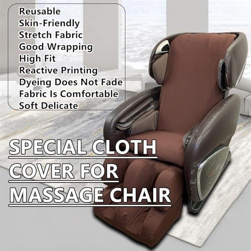 Full Body Massage Chair Cover-Shiatsu Slipcover Recliner Chair body Brown gallery