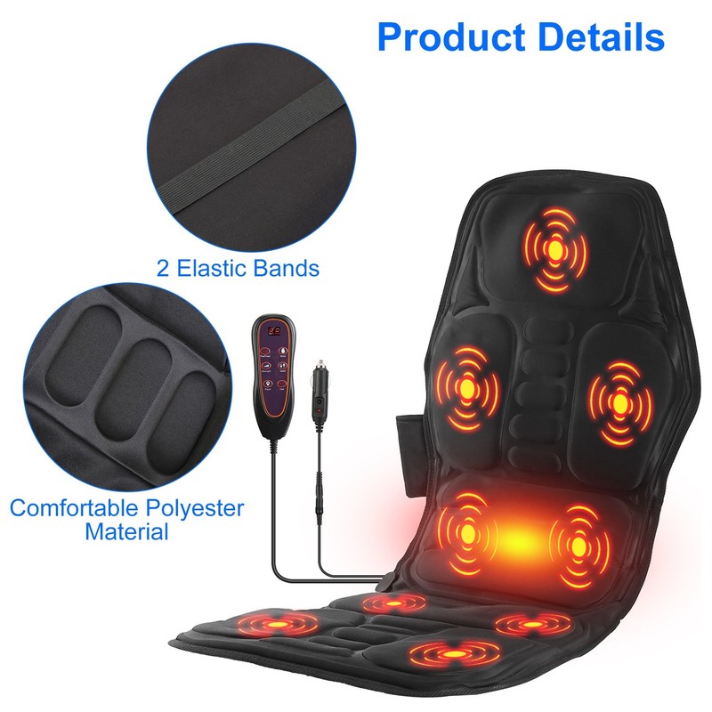 Full Body Massage Chair Pad with Heat 8 Modes Back Massager for Home Office Car gallery