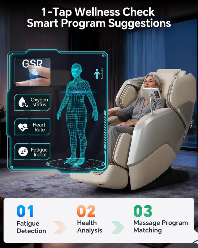 4D+3D Dual Mechanism Massage Chair Full Body Zero Gravity Massage Chair Recliner gallery