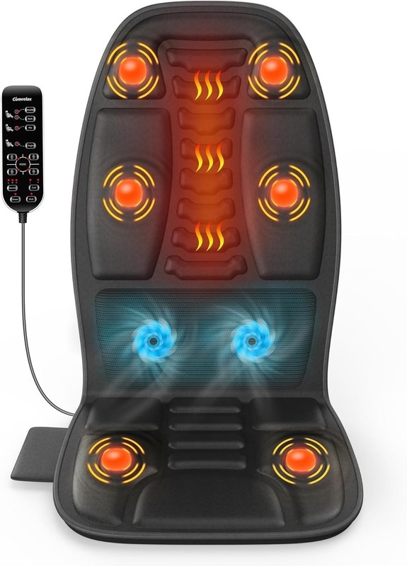 Luxury Massage Chair Cushion with Integrated Heat & Cooling for Muscle Relief gallery