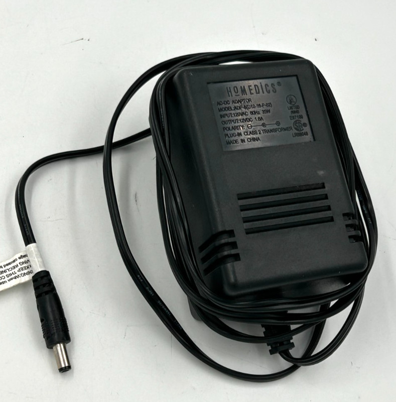 Homedics ADP-8 (D12-16-P-02) Massage Chair Power Supply 1.6A 120v