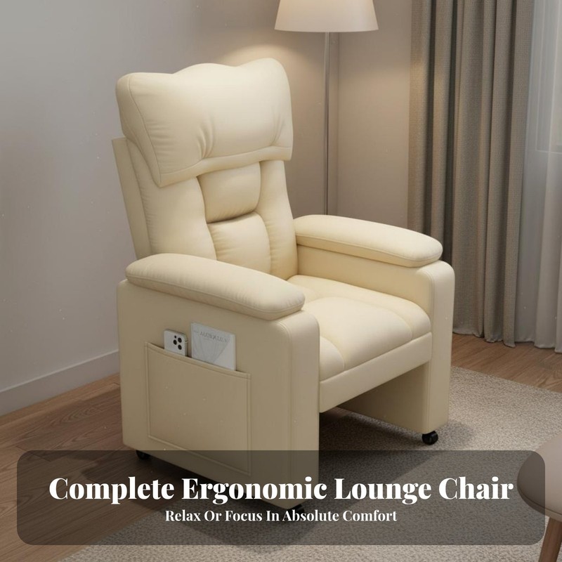 Single Person Lazy Sofa Thickly Padded Ergonomic Gaming Recliner Easy Assembly gallery