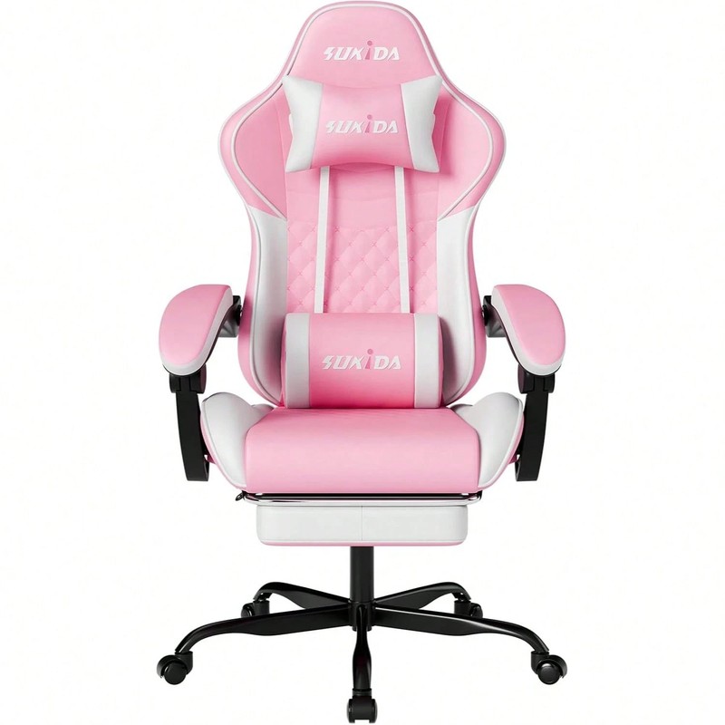 Ergonomic Massage Gaming Chair with Headrest gallery