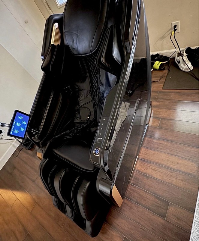 RealRelax Black Massage Chair Zero Gravity Heating Airbag Foot Rollers SL Track gallery