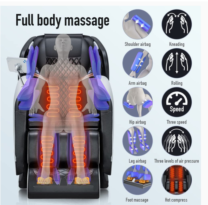 Massage Chair Full Body Recliner - Zero Gravity with Heat and Shiatsu gallery