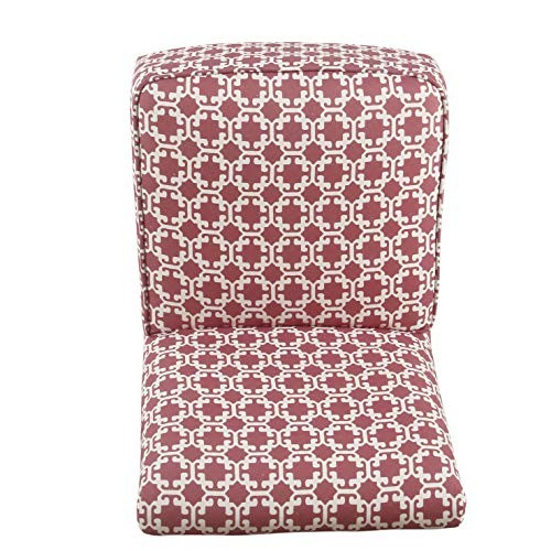 Youth Modern Armless Slipper Chair Pink and White Lattice gallery