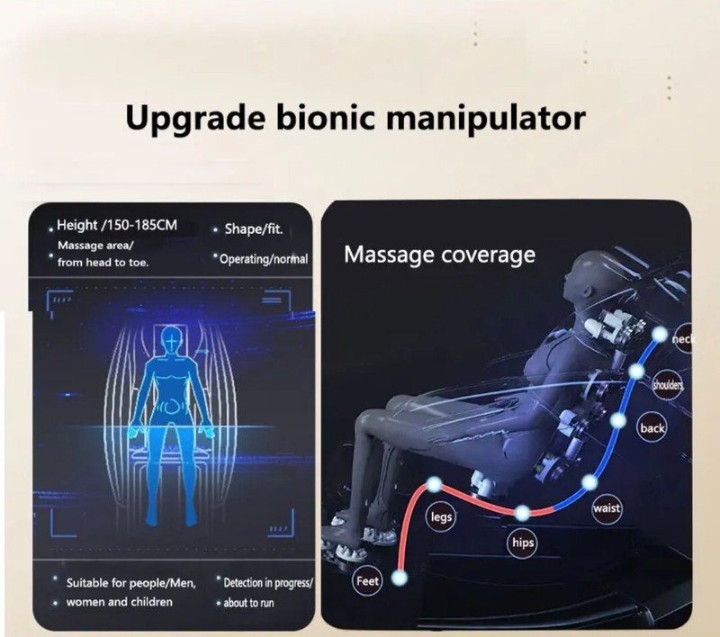 Luxury Full Body 4D Zero Gravity Massage Chair Heating Head Foot 180° Bluetooth gallery
