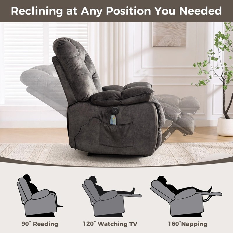 CANMOV Power Lift Recliner Chair w/Massage & Heat - Electric Rocker gallery