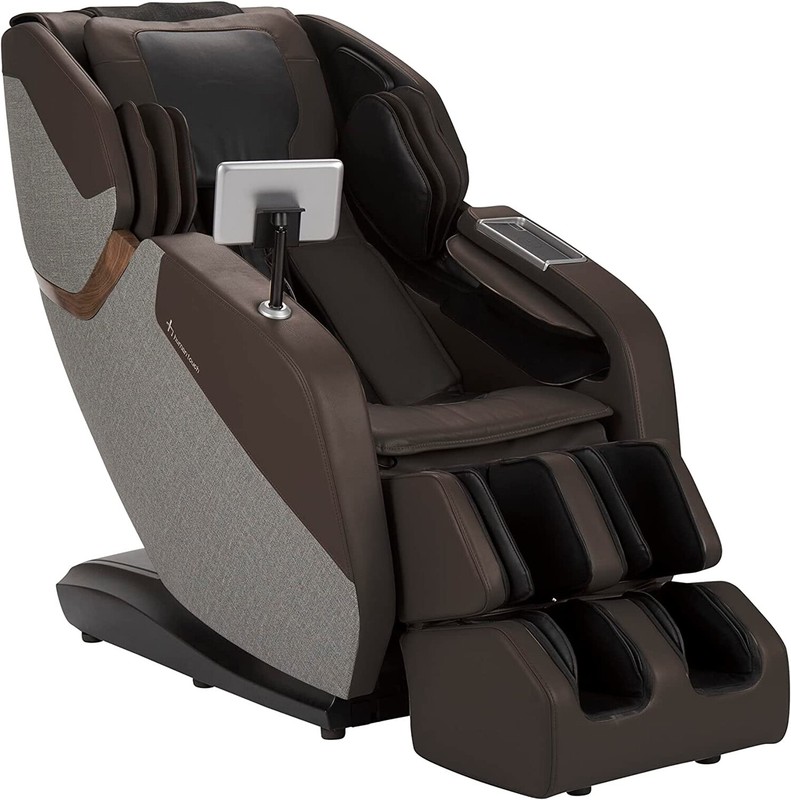 Human Touch WholeBody Rove Massage Chair Recliner with heat stretch Earth Brown