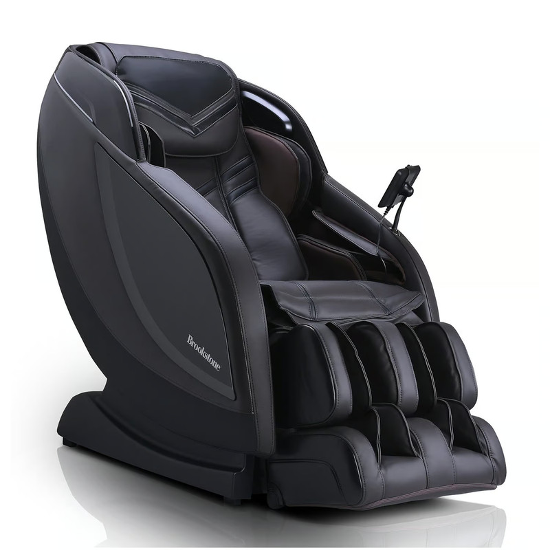 Brookstone BK 650 Reclining Massage Chair (Brown/Black)