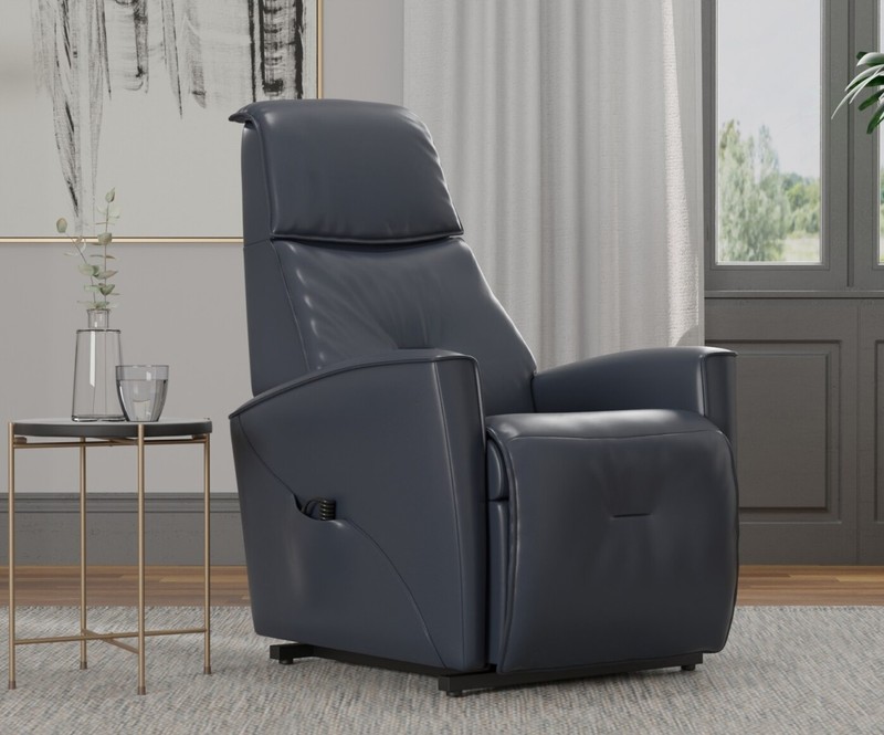 Small Fjords Austin 3 Motor Infinite Position Power Lift Chair Recliner in Stone gallery