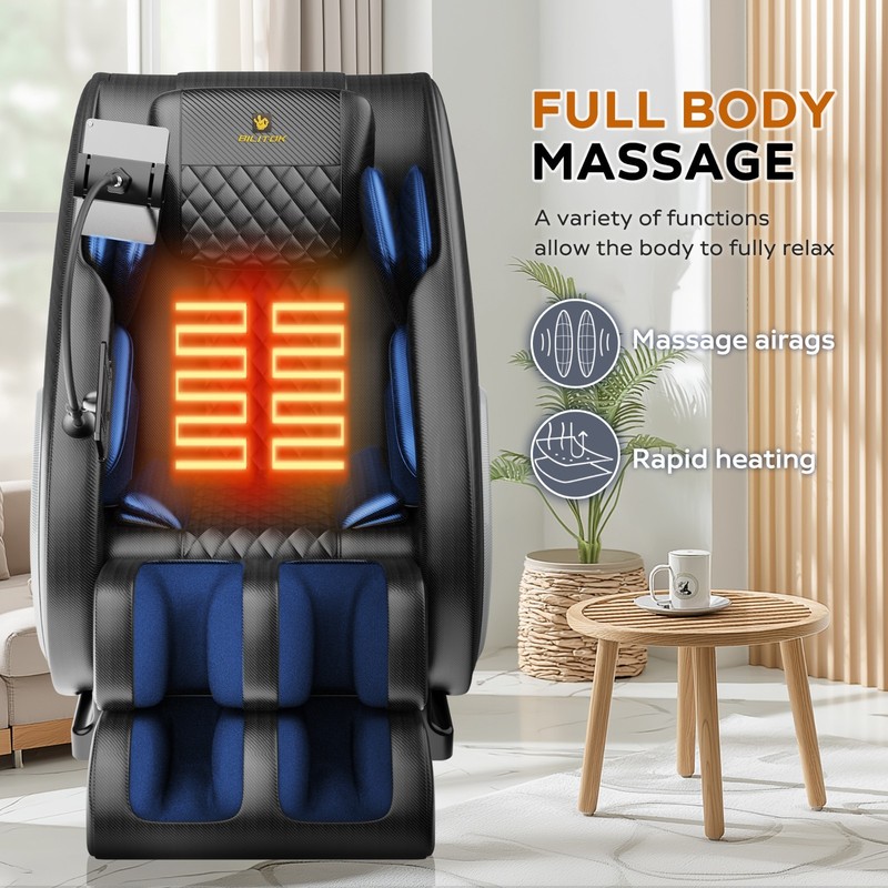 Full Body Zero Gravity Massage Chair Recliner Air Pressure Heated 5 Auto Modes gallery