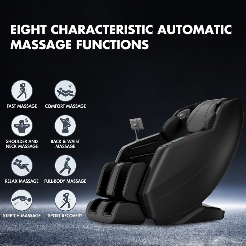 4D Massage Chair Full Body Zero Gravity SL-Track Shiatsu Massage Leg Back Heater gallery