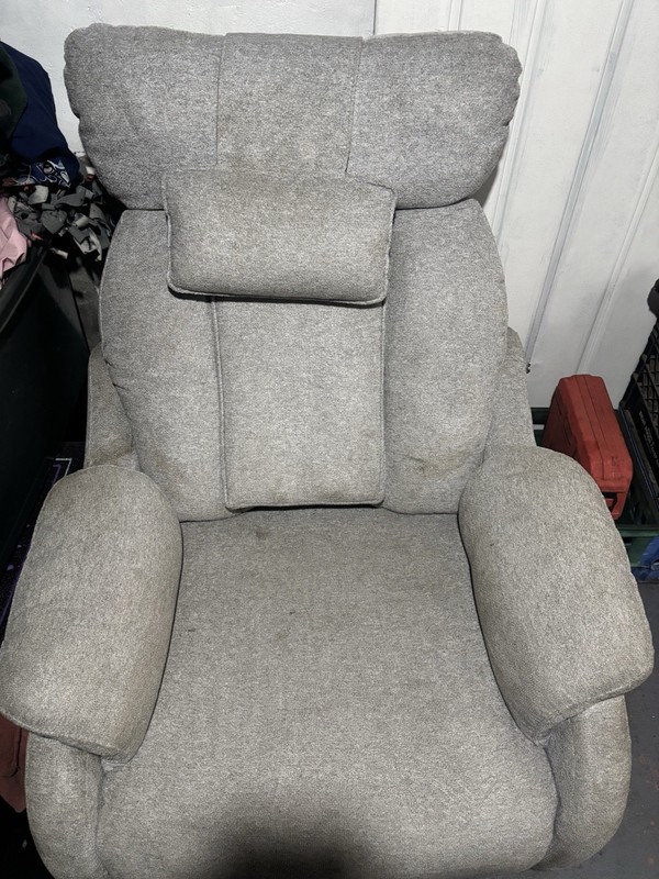 Gray Power Lift Recliner Electric Massage Chair with Heat & Remote Control