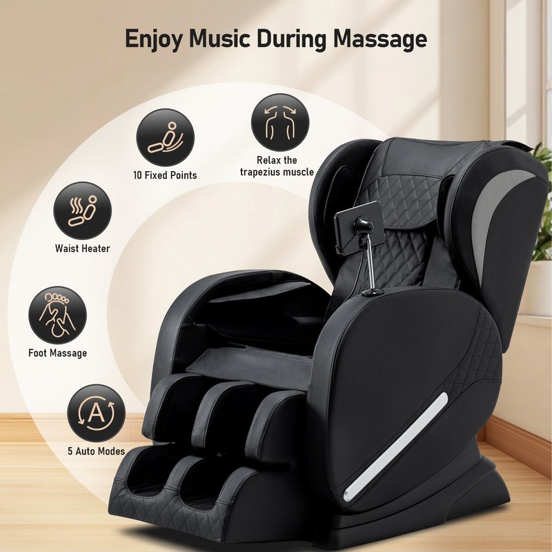 Full Body Massage Chair Recliner, 8-Roller Fixed-Point Massage, Zero Gravity wit gallery