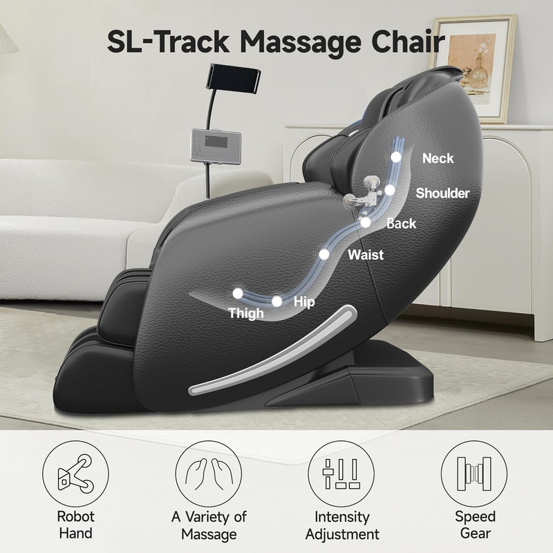 2025 Zero Gravity Massage Chair with Heat & APP Control for Ultimate Relaxation gallery